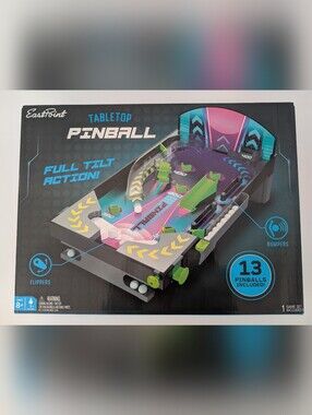 Eastpoint Sport Tabletop Pinball Arcade Game - Neon Green & Pink Age 8+
